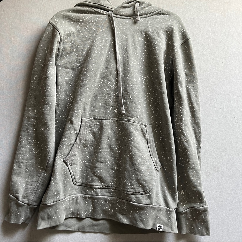 G-Star Raw x Marc Newson Paint Splatter Heavyweight Cotton Hoodie Men's Sz L